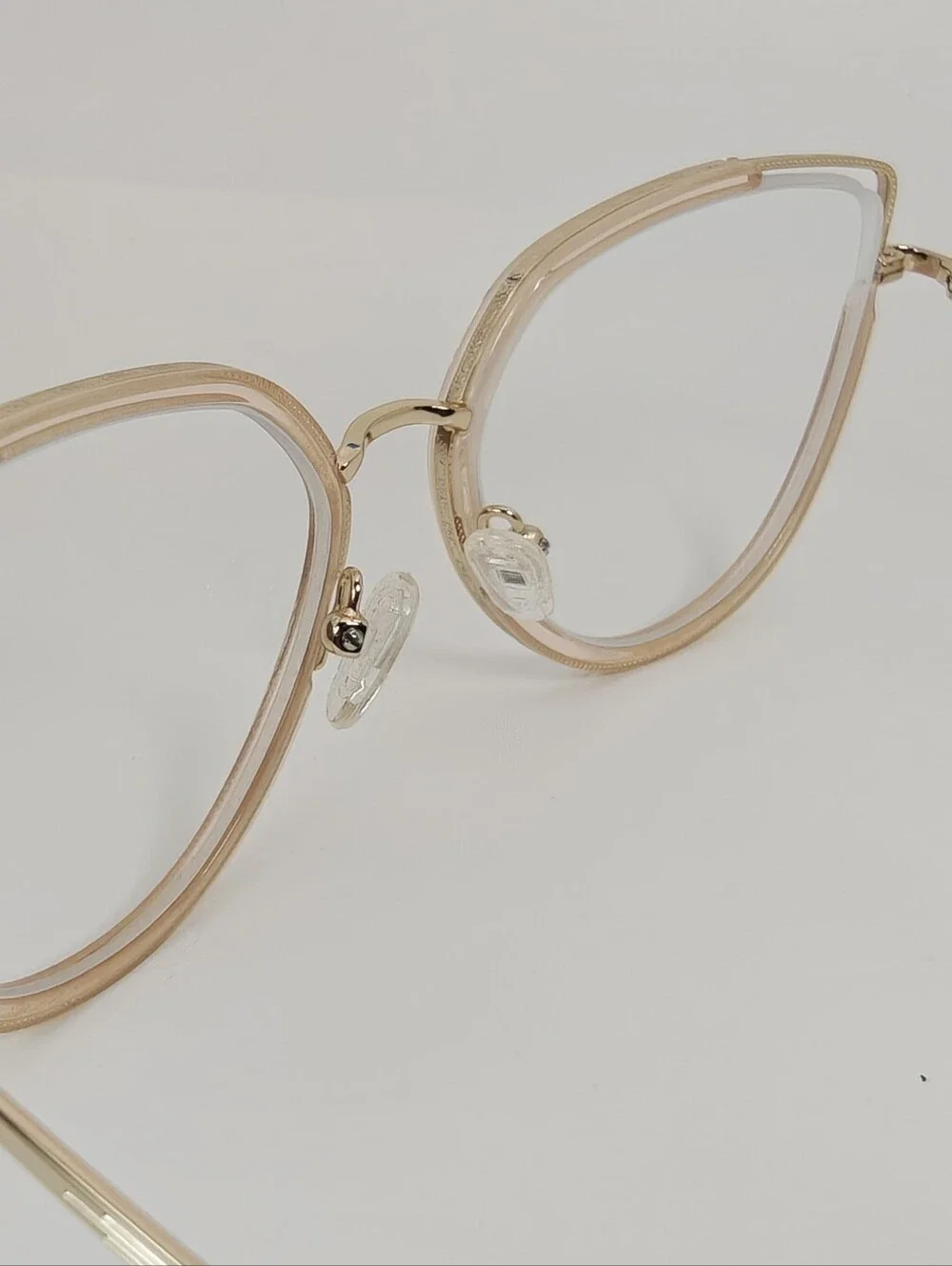 Koyo. Gold Rim Cat-Eye Glasses - Women's Fashion Accessory